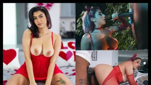 Зомби-Хэллоуин: глотает сперму Roxie Sinner